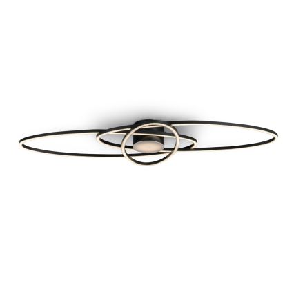 BRILAGI - LED ściemnialna oprawa sufitowa APOLLO LED/58W/230V 3000-6500K 43,2x101,2 cm czarna + pilot zdalnego sterowania