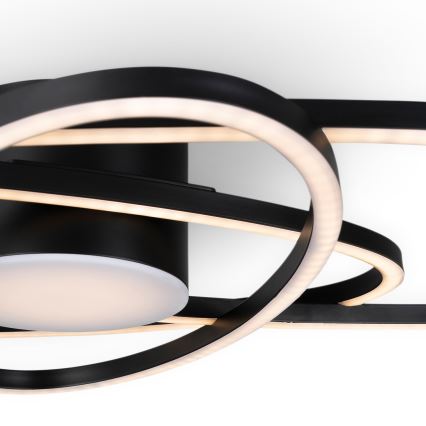 BRILAGI - LED ściemnialna oprawa sufitowa APOLLO LED/58W/230V 3000-6500K 43,2x101,2 cm czarna + pilot zdalnego sterowania