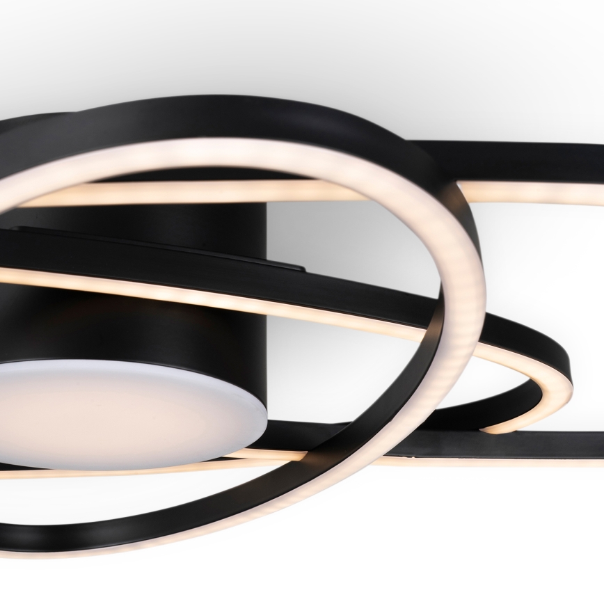 BRILAGI - LED ściemnialna oprawa sufitowa APOLLO LED/58W/230V 3000-6500K 43,2x101,2 cm czarna + pilot zdalnego sterowania