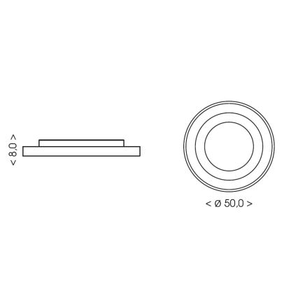 BRILAGI - LED ściemnialna dziecięca lampa sufitowa ASTRO LED/55W/230V 3000-6000K śr. 50 cm + pilot zdalnego sterowania