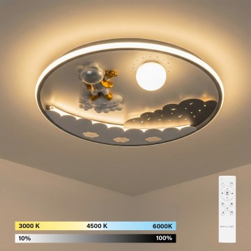 Brilagi - LED ściemnialna lampa sufitowa dla dzieci ASTRO LED/68W/230V 3000-6000K śr. 49 cm + zdalne sterowanie (pilot)