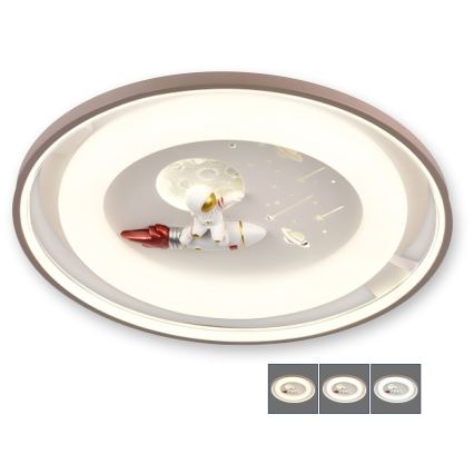 BRILAGI - LED ściemnialna dziecięca lampa sufitowa ASTRO LED/75W/230V 3000-6000K śr. 50 cm + pilot zdalnego sterowania