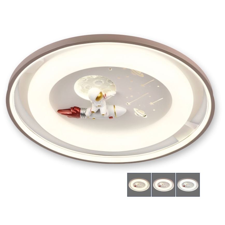 BRILAGI - LED ściemnialna dziecięca lampa sufitowa ASTRO LED/75W/230V 3000-6000K śr. 50 cm + pilot zdalnego sterowania