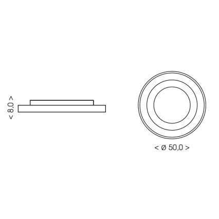 BRILAGI - LED ściemnialna dziecięca lampa sufitowa ASTRO LED/75W/230V 3000-6000K śr. 50 cm + pilot zdalnego sterowania