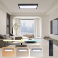Brilagi - LED Ściemnialna lampa sufitowa do łazienki FRAME SMART LED/30W/230V 30x60 cm 3000-6000K czarna + pilot zdalnego sterowania