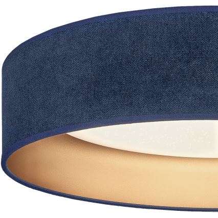 Brilagi - ściemnialna oprawa sufitowa LED VELVET SMARTIX STARS 24W 230V 3000–6000K średnica 45 cm niebieska/złota Wi-Fi Tuya Beacon + pilot zdalnego sterowania