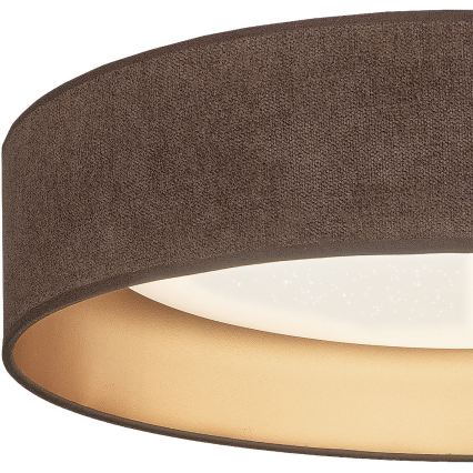 BRILAGI - LED ściemnialna oprawa sufitowa VELVET SMARTIX STARS LED/24W/230V 3000–6000K śr. 45 cm brązowo-złota Wi-Fi Tuya Beacon + pilot zdalnego sterowania