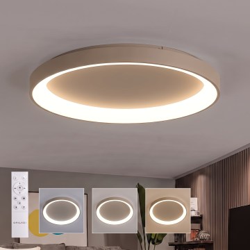 BRILAGI - LED ściemnialna lampa sufitowa FALCON II LED/108W/230V 3000-6500K śr. 80 cm beżowa + pilot zdalnego sterowania