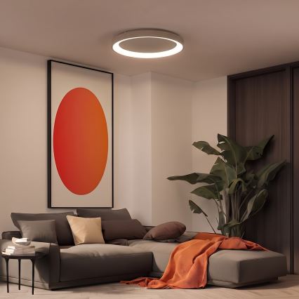 BRILAGI - LED ściemnialna lampa sufitowa FALCON II LED/108W/230V 3000-6500K śr. 80 cm beżowa + pilot zdalnego sterowania
