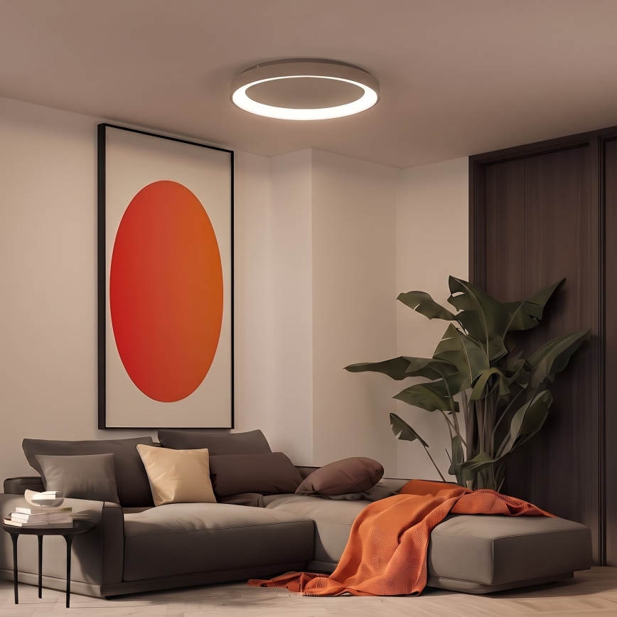 BRILAGI - LED ściemnialna lampa sufitowa FALCON II LED/108W/230V 3000-6500K śr. 80 cm beżowa + pilot zdalnego sterowania