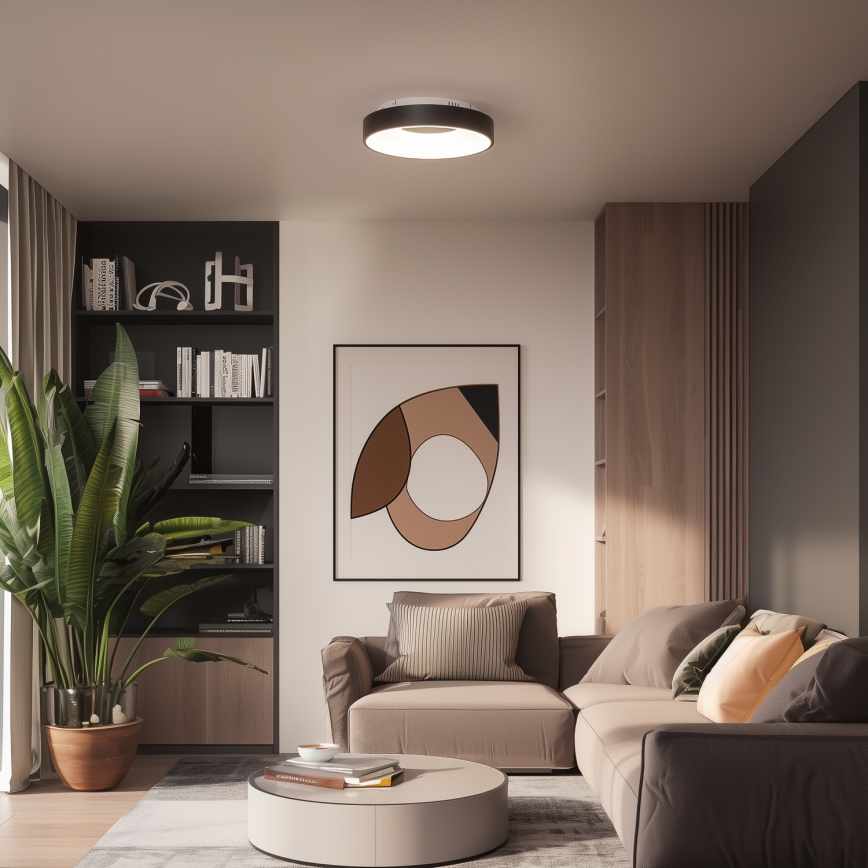 Brilagi - LED ściemnialna lampa sufitowa FALCON II LED/67W/230V 3000-6500K średnica 40 cm czarna + pilot zdalnego sterowania