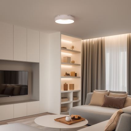 Brilagi - Ściemnialna oprawa sufitowa LED FALCON II LED/67W/230V 3000-6500K śr. 40 cm biała + pilot zdalnego sterowania