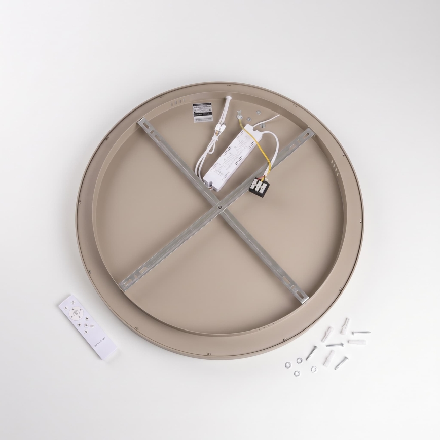BRILAGI - LED Ściemnialna lampa sufitowa FALCON II LED/99W/230V 3000-6500K śr. 60 cm biały/beżowy + zdalne sterowanie