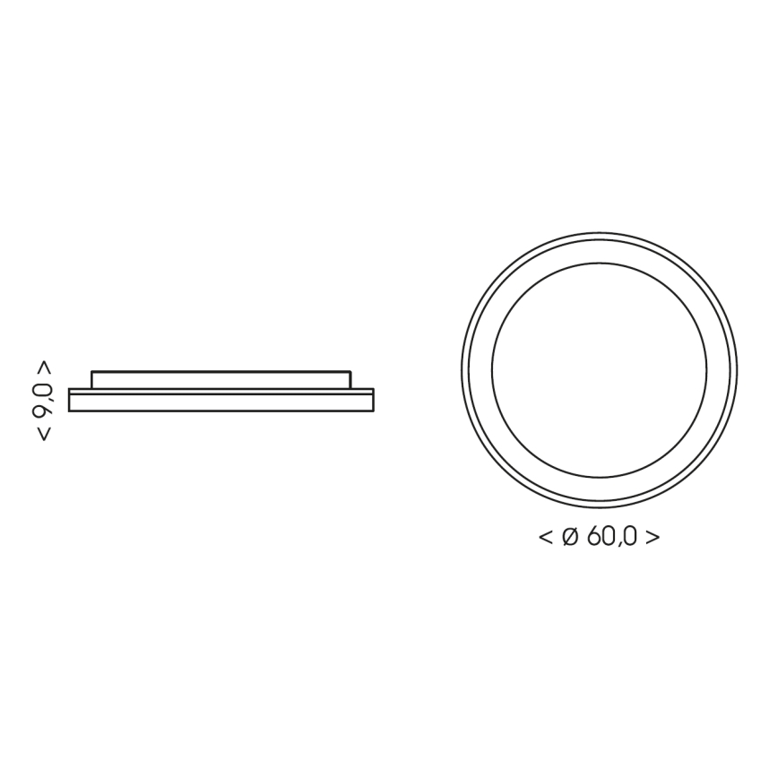 BRILAGI - LED Ściemnialna lampa sufitowa FALCON II LED/99W/230V 3000-6500K śr. 60 cm biały/beżowy + zdalne sterowanie