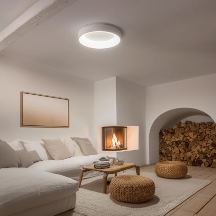 Brilagi - ściemnialna oprawa sufitowa LED FALCON LED/80W/230V 3000-6500K śr. 60 cm biała + pilot zdalnego sterowania