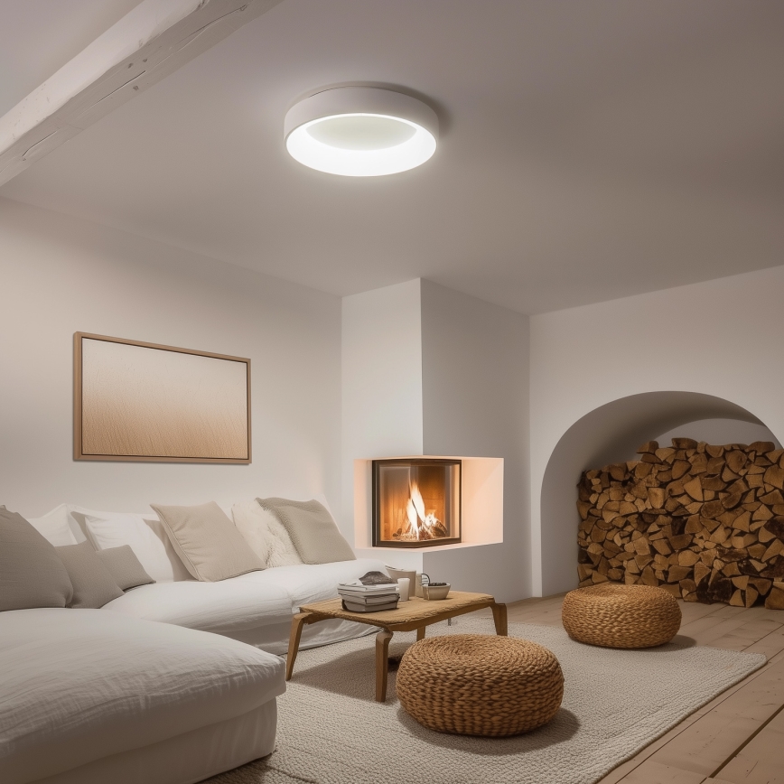 Brilagi - ściemnialna oprawa sufitowa LED FALCON LED/80W/230V 3000-6500K śr. 60 cm biała + pilot zdalnego sterowania