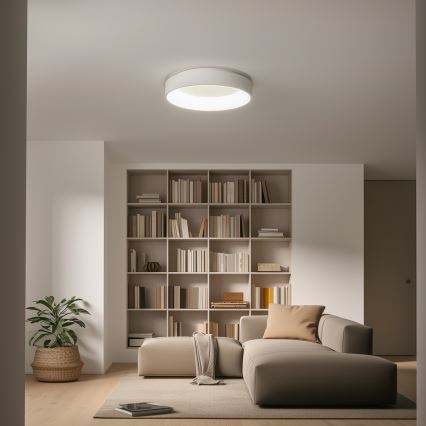 Brilagi - ściemnialna oprawa sufitowa LED FALCON LED/80W/230V 3000-6500K śr. 60 cm biała + pilot zdalnego sterowania