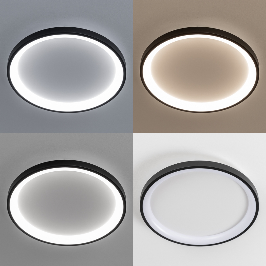 Brilagi - ściemnialna oprawa sufitowa LED FALCON SLIM LED/42W/230V 3000-6500K, średnica 50 cm, czarna + pilot zdalnego sterowania