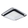 Brilagi - LED Ściemnialna lampa sufitowa FLARE LED/102W/230V 3000-6000K 50x50 cm czarna + pilot zdalnego sterowania