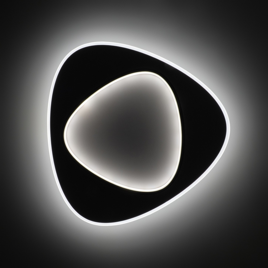 Brilagi - Ściemnialna oprawa sufitowa LED FLARE LED/70W/230V 3000-6000K 55x55 cm biały/czarny + pilot zdalnego sterowania