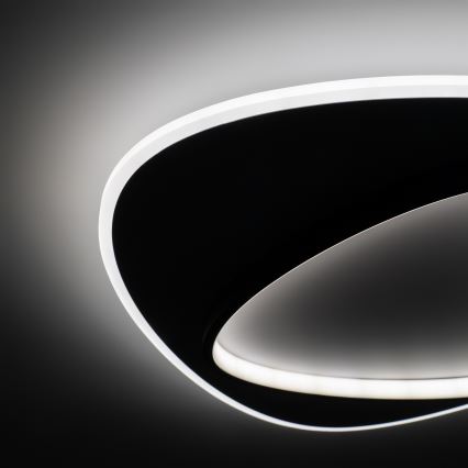 Brilagi - Ściemnialna oprawa sufitowa LED FLARE LED/70W/230V 3000-6000K 55x55 cm biały/czarny + pilot zdalnego sterowania
