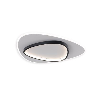 Brilagi - Ściemnialna oprawa sufitowa LED FLARE LED/70W/230V 3000-6000K 55x55 cm biały/czarny + pilot zdalnego sterowania