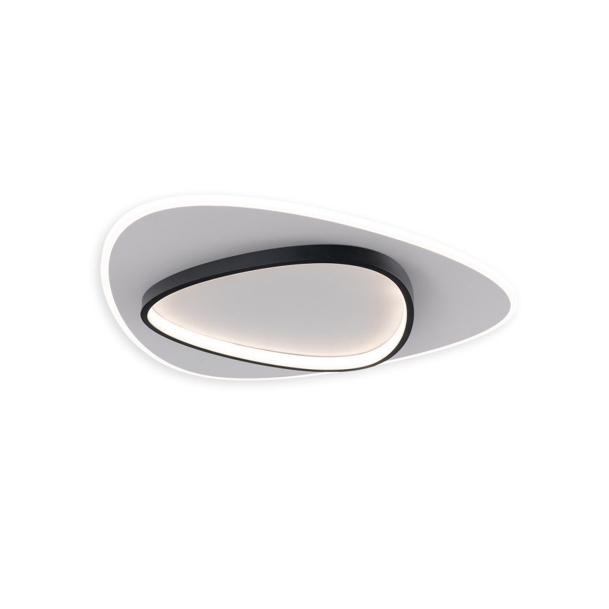Brilagi - Ściemnialna oprawa sufitowa LED FLARE LED/70W/230V 3000-6000K 55x55 cm biały/czarny + pilot zdalnego sterowania