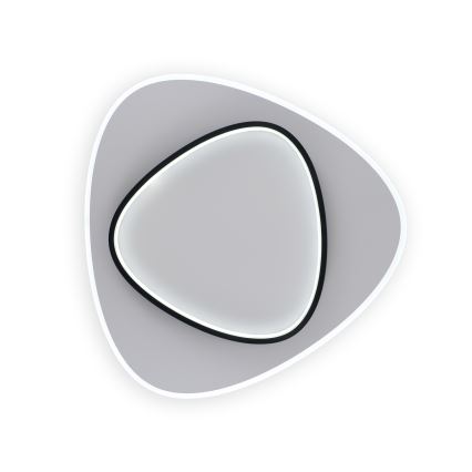 Brilagi - Ściemnialna oprawa sufitowa LED FLARE LED/70W/230V 3000-6000K 55x55 cm biały/czarny + pilot zdalnego sterowania