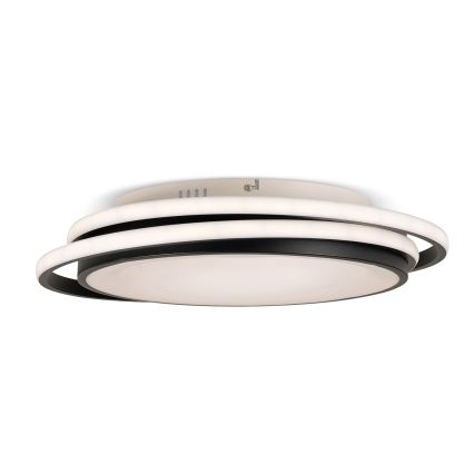 BRILAGI - LED ściemnialna oprawa sufitowa FLARE LED/84W/230V 3000-6000K 47x51 cm czarna + zdalne sterowanie