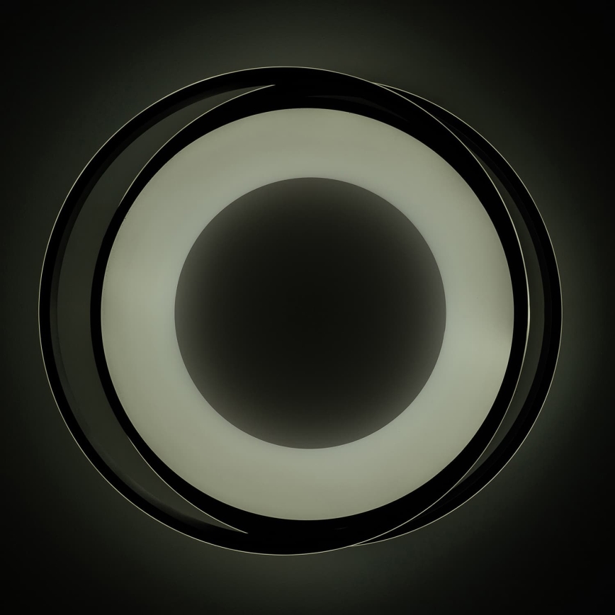 BRILAGI - LED ściemnialna oprawa sufitowa FLARE LED/84W/230V 3000-6000K 47x51 cm czarna + zdalne sterowanie