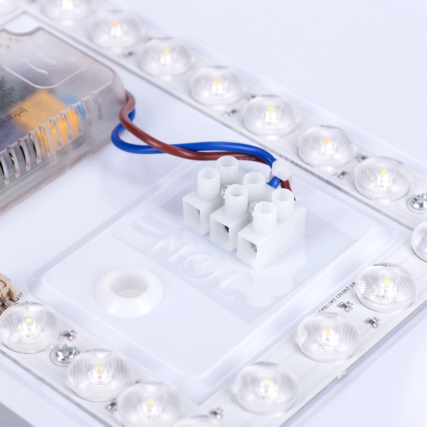 Brilagi - Ściemnialna oprawa sufitowa LED LUCIA LED/48W/230V 3000-6500K średnica 41 cm czerwona + pilot zdalnego sterowania