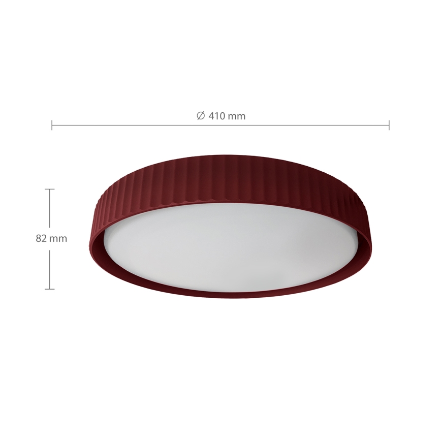 Brilagi - ściemnialna lampa sufitowa LUCIA LED/48W/230V 3000-6500K średnica 41 cm czerwona + pilot zdalnego sterowania