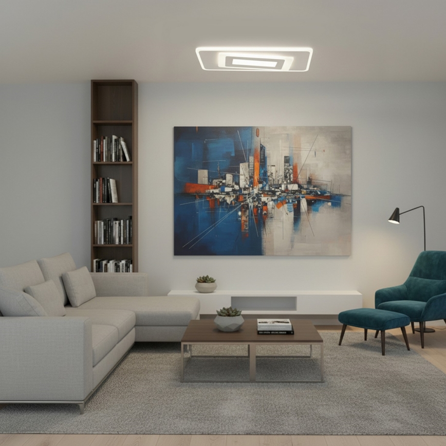 BRILAGI - LED ściemnialna oprawa sufitowa MODERN LED/51W/230V 3000-6000K 20x40 cm + zdalne sterowanie