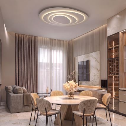 BRILAGI - LED ściemnialna lampa sufitowa MODERN MAXI LED/87W/230V 3000-6000K 67x80 cm + pilot zdalnego sterowania