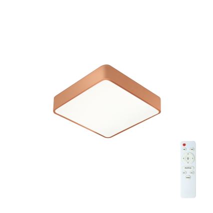 Brilagi - LED ściemnialna oprawa sufitowa POOL LED/36W/230V 3000-6000K 40x40 cm brązowa + pilot zdalnego sterowania