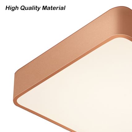 Brilagi - LED ściemnialna oprawa sufitowa POOL LED/36W/230V 3000-6000K 40x40 cm brązowa + pilot zdalnego sterowania