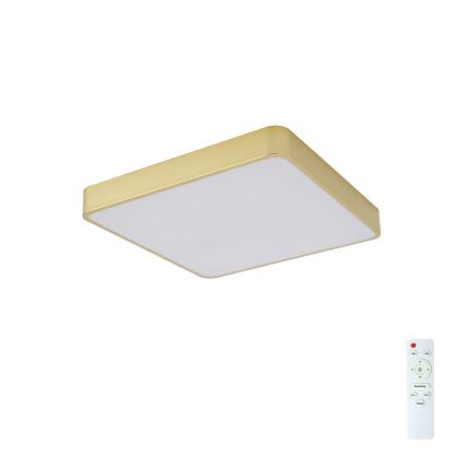 Brilagi - ściemnialna oprawa sufitowa LED POOL LED/48W/230V 3000-6000K 50x50 cm złota + pilot zdalnego sterowania