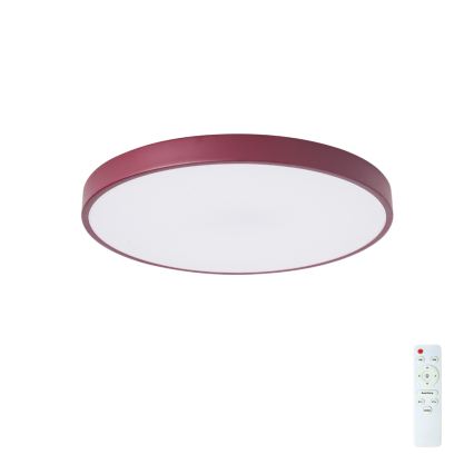 Brilagi - Lampa sufitowa LED ściemnialna POOL LED/60W/230V 3000-6000K Ø 50 cm bordowa + pilot zdalnego sterowania