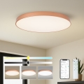 BRILAGI - LED ściemnialna lampa sufitowa POOL SMART LED/128W/230V 100 cm 3000-6000K Wi-Fi Tuya brązowa + pilot zdalnego sterowania