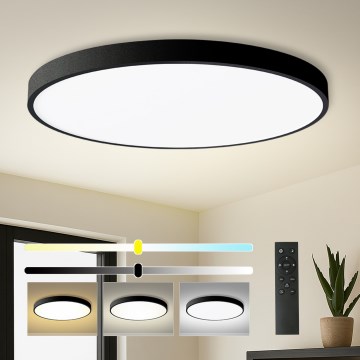Brilagi - LED ściemnialna lampa sufitowa POOL SMART LED/180W/230V 3000-6000K śr. 120 cm Wi-Fi Tuya czarna + pilot zdalnego sterowania