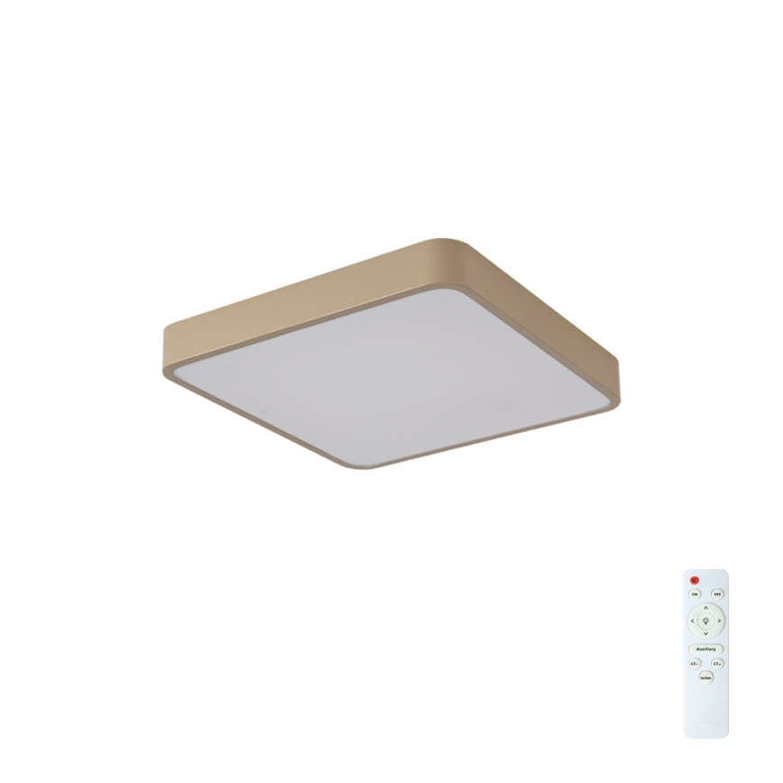 BRILAGI - LED ściemnialna oprawa sufitowa POOL SQUARE LED/36W/230V 3000-6000K 40x40 cm beżowa + pilot zdalnego sterowania