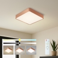 BRILAGI - LED Ściemnialna lampa sufitowa POOL SQUARE LED/48W/230V 3000-6000K 50x50 cm brązowa + zdalne sterowanie
