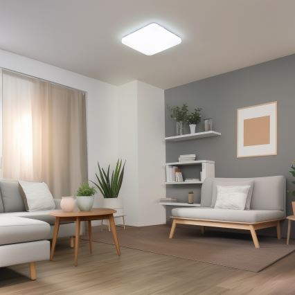 Brilagi - Ściemnialna oprawa sufitowa SMART LED/36W/230V 53x53 cm 2700-6500K Wi-Fi Tuya + pilot zdalnego sterowania