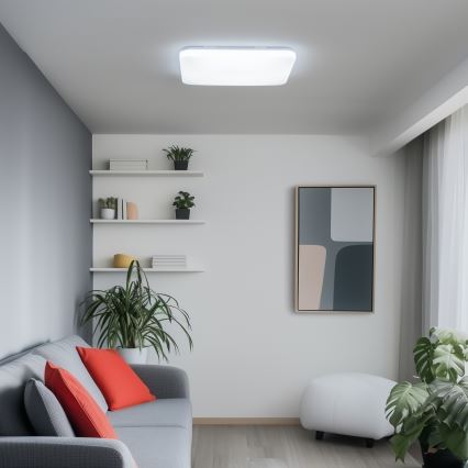 Brilagi - Ściemnialna oprawa sufitowa SMART LED/36W/230V 53x53 cm 2700-6500K Wi-Fi Tuya + pilot zdalnego sterowania