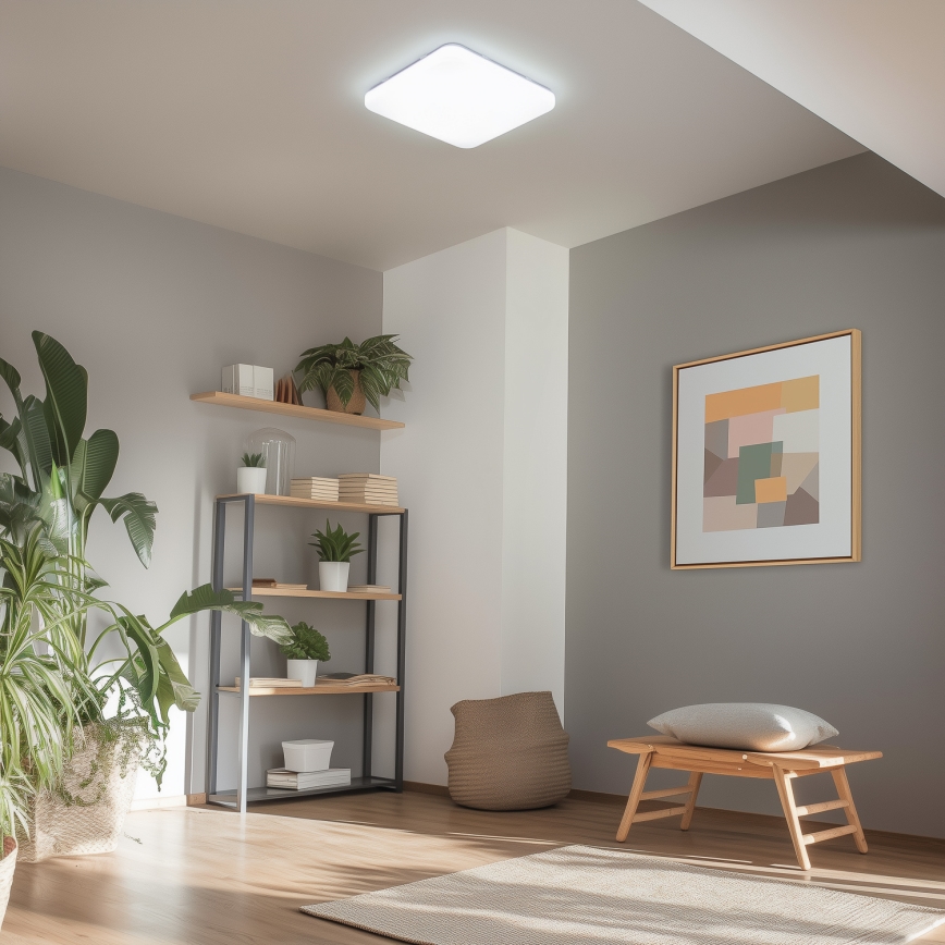 Brilagi - Ściemnialna oprawa sufitowa SMART LED/36W/230V 53x53 cm 2700-6500K Wi-Fi Tuya + pilot zdalnego sterowania