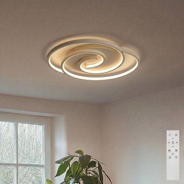 BRILAGI - LED Ściemnialna lampa sufitowa VELO LED/70W/230V 3000-6500K 38x47,8 cm beżowa + zdalne sterowanie