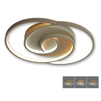 BRILAGI - LED Ściemnialna lampa sufitowa VELO LED/70W/230V 3000-6500K 38x47,8 cm beżowa + zdalne sterowanie