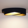 BRILAGI - LED Ściemnialna lampa sufitowa VELVET TWIST LED/36W/230V 3000-6000K Ø 65 cm Wi-Fi Tuya Beacon niebieska/złota + pilot zdalnego sterowania