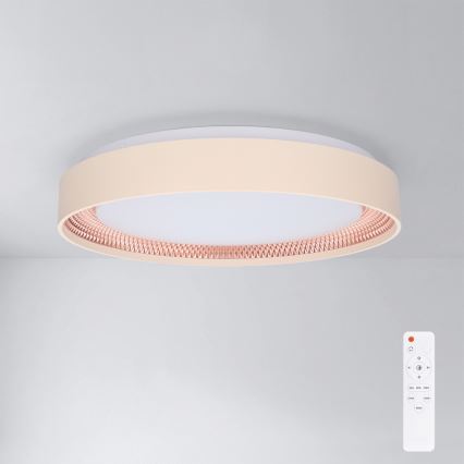 Brilagi - ściemnialna oprawa sufitowa LED WALDO LED/48W/230V 3000-6500K śr. 40 cm beżowo-złota + pilot zdalnego sterowania