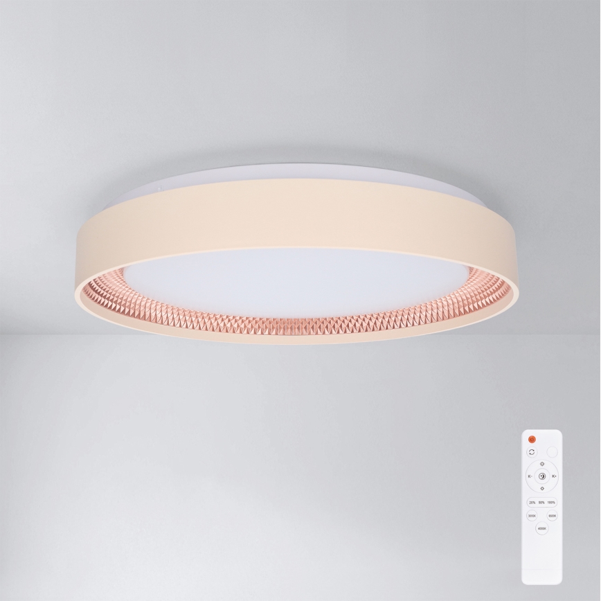 Brilagi - ściemnialna oprawa sufitowa LED WALDO LED/48W/230V 3000-6500K śr. 40 cm beżowo-złota + pilot zdalnego sterowania